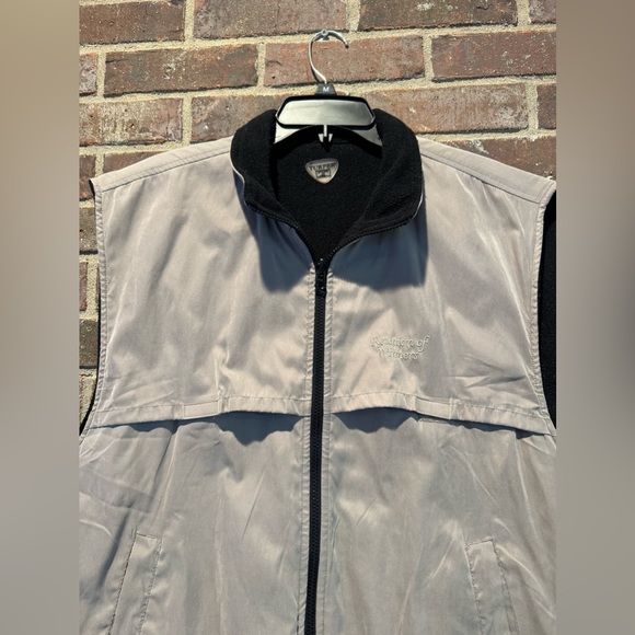 Turfer Sportswear Men’s Reversible Golf  Vest Tan & Black  Size Large - Picture 3 of 9